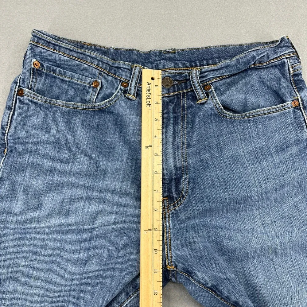 Levi's 511‎ Slim Fit Jeans Mens 34x30 Blue Medium Wash Distressed Denim